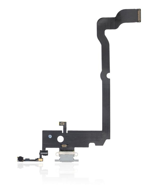 Puerto de carga para iPhone XS Max (Plata)