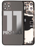 Tapa trasera con componentes para iPhone 11 Pro Max (Usada Original Grado B) (Gris Espacial)