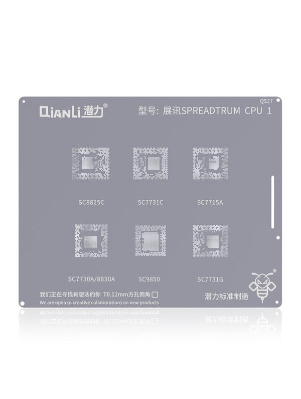 Stencil Bumblebee para CPU SPREADTRUM QS27 (Qianli)