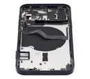 Tapa trasera para iPhone 12 con componentes pequeños pre-instalados (Versión internacional) (Negro)