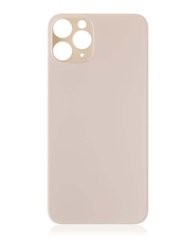 Tapa trasera para iPhone 11 Pro con adhesivo 3M (Agujero grande para camara) (Dorado)