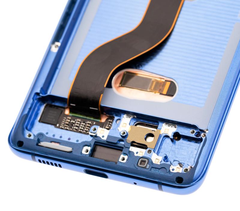 Pantalla OLED para Samsung Galaxy S20 Plus 5G con marco (original) (Azul Aura)