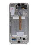 Pantalla USADA OLED con marco para Samsung Galaxy S22 Plus 5G (Blanco Fantasma)