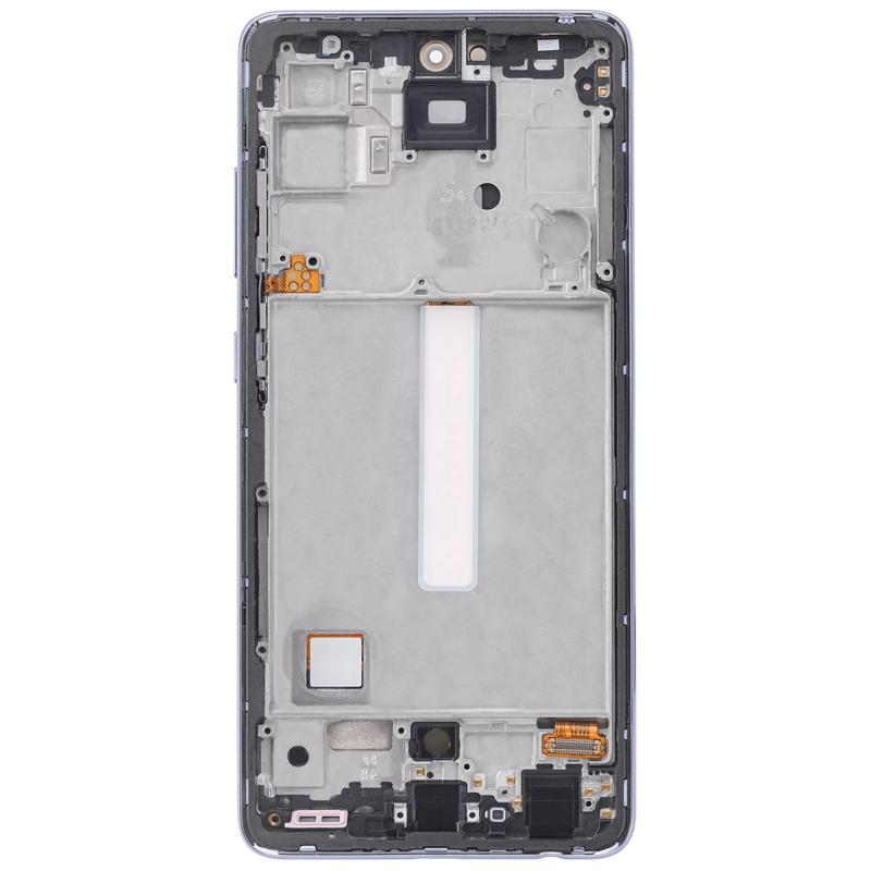 Pantalla OLED con marco para Samsung Galaxy A52 4G (A525 / 2021) / A52 5G (A526 / 2021) / A52S 5G (A528 / 2021) (6.46") (Morado Fantastico)