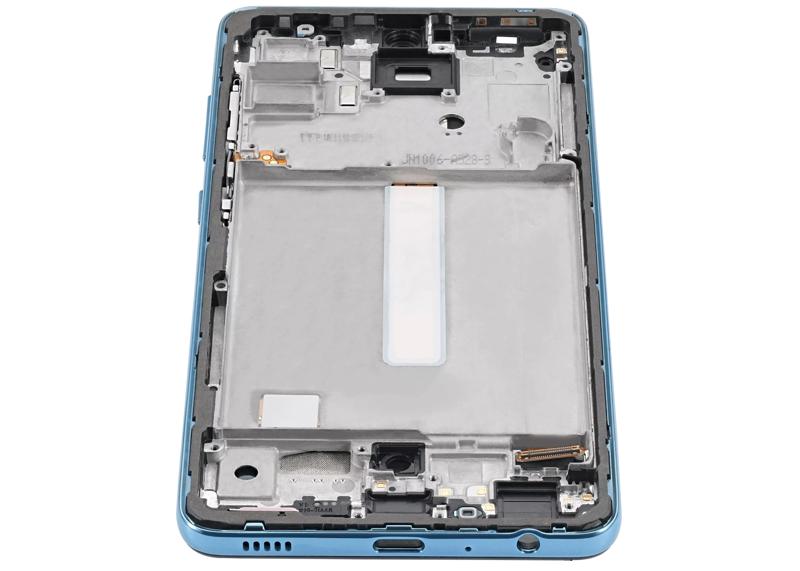 Pantalla OLED con marco para Samsung Galaxy A52 4G / A52 5G / A52S 5G (Azul)