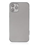 Tapa trasera para iPhone 12 Pro con componentes pequenos pre-instalados (Sin logo) (Version Internacional) (Grafito)