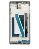Pantalla LCD con marco para Coolpad Legacy 2019 (Plata)