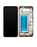 Pantalla LCD con marco para LG Q60 / K50 (2019 / X520) (Restaurada) (Plata)