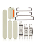 Botones duros (encendido/volumen/interruptor) para iPhone 15 / 15 Plus (Amarillo)