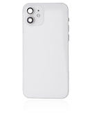Tapa trasera con componentes pequeños pre-instalados para iPhone 12 (Versión Internacional) (Usado OEM: Grado A) (Blanco)