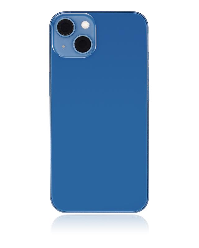 Tapa trasera para iPhone 13 con componentes pequenos pre-instalados (Sin logo) Azul