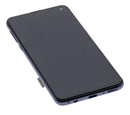 Pantalla OLED con marco para Samsung Galaxy S10e (Usado, Grado B/C) (Negro Prisma)