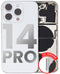 Tapa trasera para iPhone 14 Pro con componentes pequenos preinstalados (Version EE.UU.) (Original Usado: Grado A) (Plata)