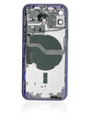 Tapa trasera con componentes pequeños pre-instalados para iPhone 12 (Versión EE.UU.) (Morado)