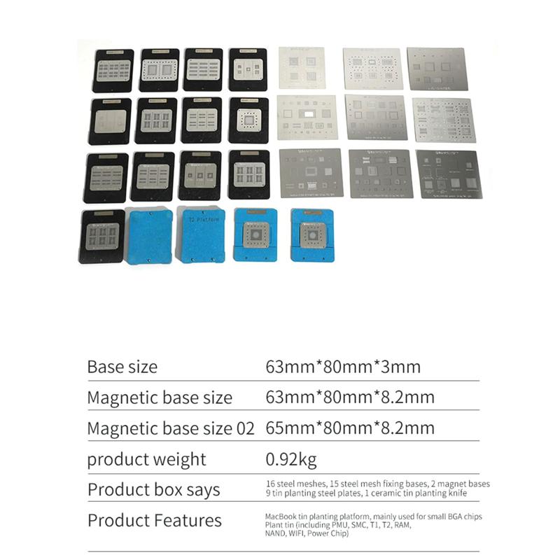 Plantilla DS-201B para Microsoldadura en MacBook