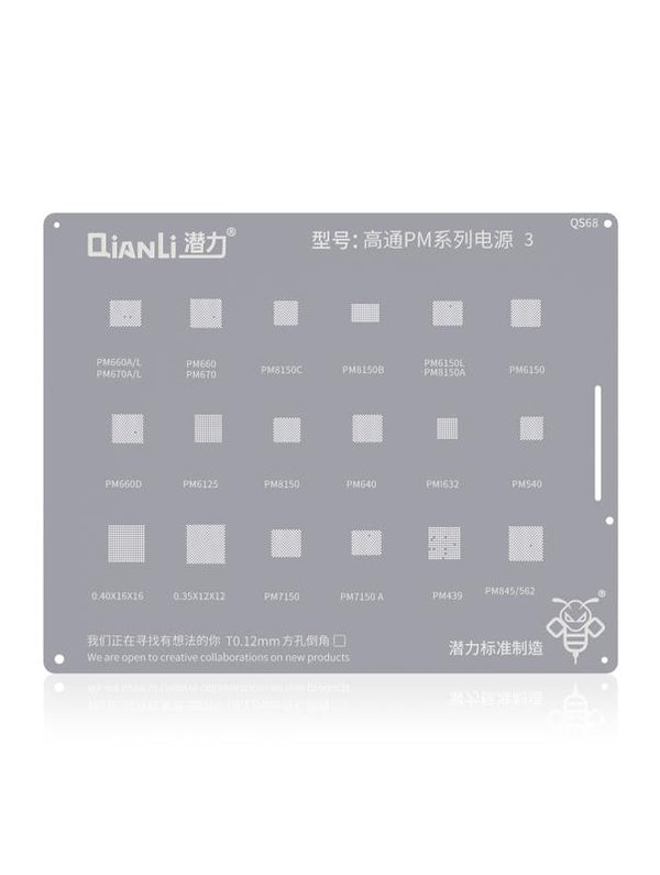 Stencil Bumblebee (QS68) Serie PM Qualcomm 3 (Qianli)