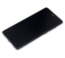 Pantalla LCD con marco para Samsung Galaxy A52 4G (A525 / 2021) (Negro Asombroso)