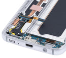Pantalla OLED con marco para Samsung Galaxy S7 (Reacondicionada) (Titanio Plateado)
