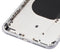 Tapa trasera con componentes pequenos pre-instalados para iPhone 8 Plus (Sin Logo) (Plata)