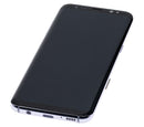 Pantalla OLED para Samsung Galaxy S8 con marco (Reacondicionada) (Gris / Violeta)