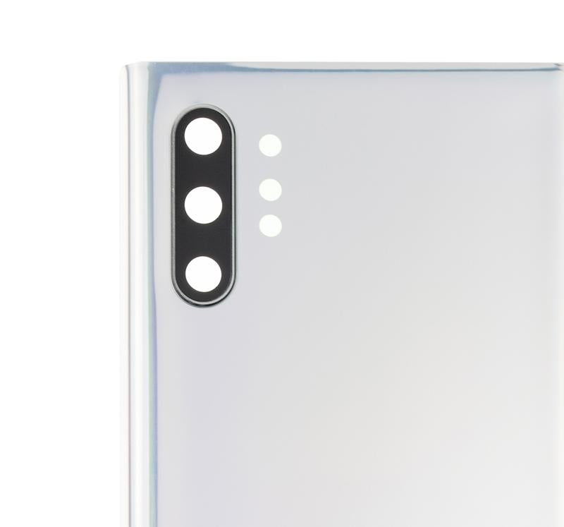 Tapa trasera con lente de camara para Samsung Galaxy Note 10 Plus / 5G (Aura Glow / Plata)