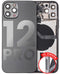Tapa trasera para iPhone 12 Pro con componentes pequeños pre-instalados (Versión Internacional) Grado C (Gris grafito)