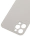 Tapa trasera para iPhone 12 Pro con adhesivo 3M y orificio grande para camara (Plata)