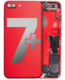 Tapa trasera con componentes pequeños pre-instalados para iPhone 7 Plus (Original Usado: Grado A) (Rojo)