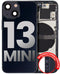 Tapa trasera con componentes pequeños pre-instalados para iPhone 13 Mini (Versión Internacional) (Usado Original Grado B) (Midnight)