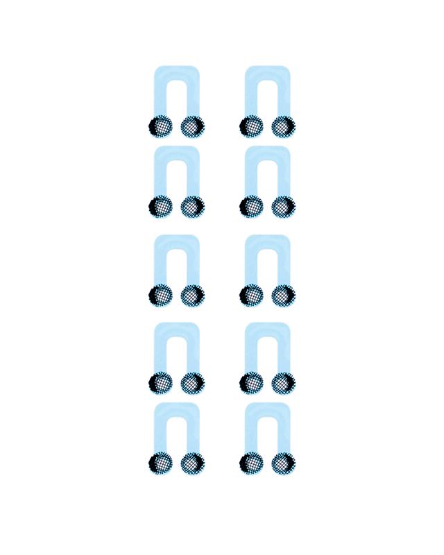 Malla para altavoz/microfono para iPhone 12 Mini (Blanco) (Paquete de 10)