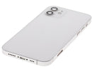 Tapa trasera con componentes pequeños pre-instalados para iPhone 12 (Versión Internacional) (Usado OEM: Grado A) (Blanco)