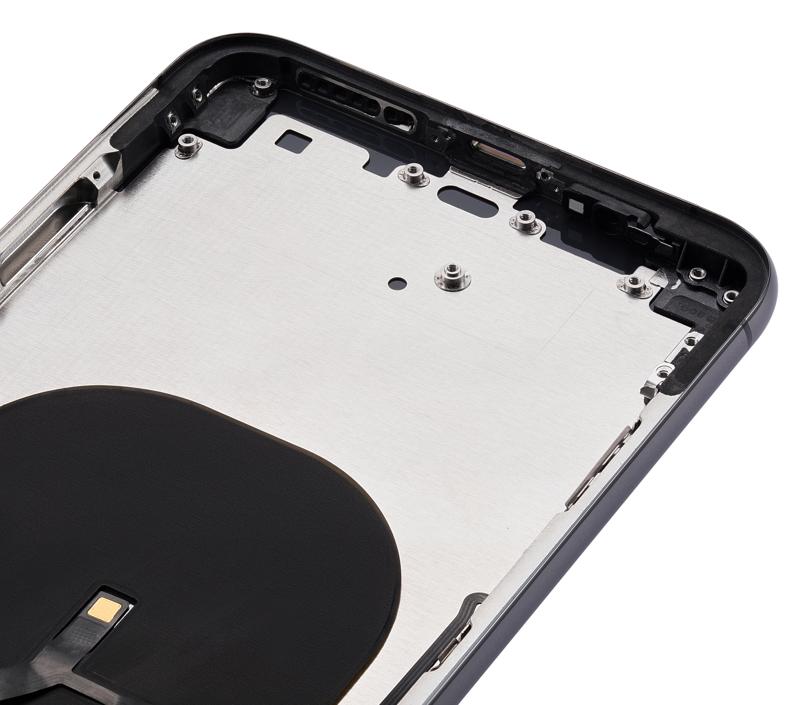 Tapa trasera para iPhone XS Max con componentes pequenos preinstalados (Gris Espacial)