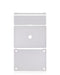 Skin 4 en 1 para MacBook Pro 15" con Touch Bar (A1707 / Finales 2016 / Mediados 2017) (Plata)