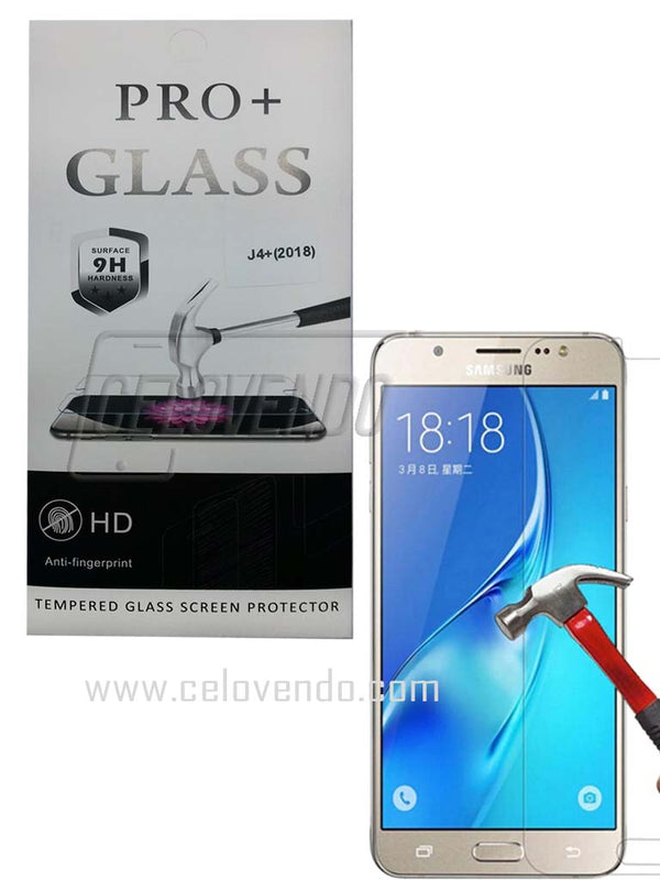 Vidrio templado Samsung J4 plus 2.5D
