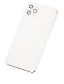 Tapa trasera para iPhone 11 Pro Max con componentes pequeños pre-instalados (Usada, Original, Grado B) (Plata)