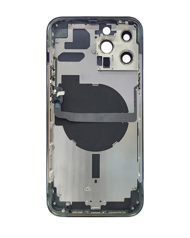 Tapa trasera para iPhone 13 Pro Max con componentes pequenos pre-instalados (Version US) (Verde Alpino)