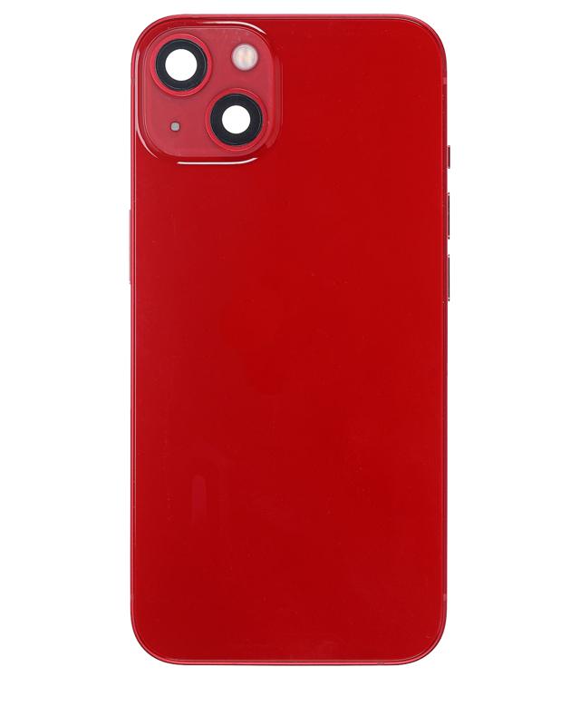 Tapa trasera con componentes pequenos pre-instalados para iPhone 13 (Version Internacional) (Usado Original Grado A) (Rojo)