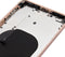 Tapa trasera con componentes pequenos pre-instalados para iPhone 8 Plus (Sin logo) (Dorado)