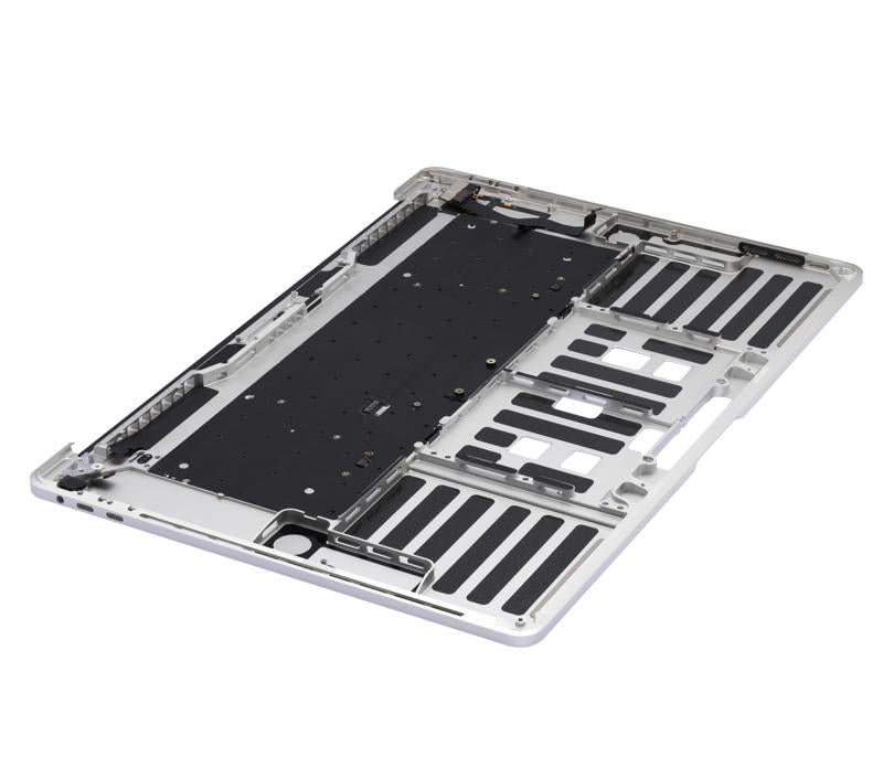 Carcasa superior con teclado para MacBook Pro 15" con Touch Bar (A1707 / Finales de 2016 / Mediados de 2017) (Teclado Francés) (Plata)