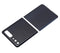 Tapa trasera con lente de camara para Samsung Galaxy Z Flip 4G (F700) (Negro espejo)
