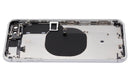 Tapa trasera con componentes pequenos pre-instalados para iPhone 8 Plus (Sin Logo) (Plata)