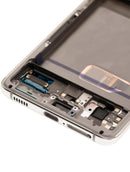 Pantalla OLED con marco para Samsung Galaxy S21 5G (Usada original grado B/C) (Blanco Fantasma)