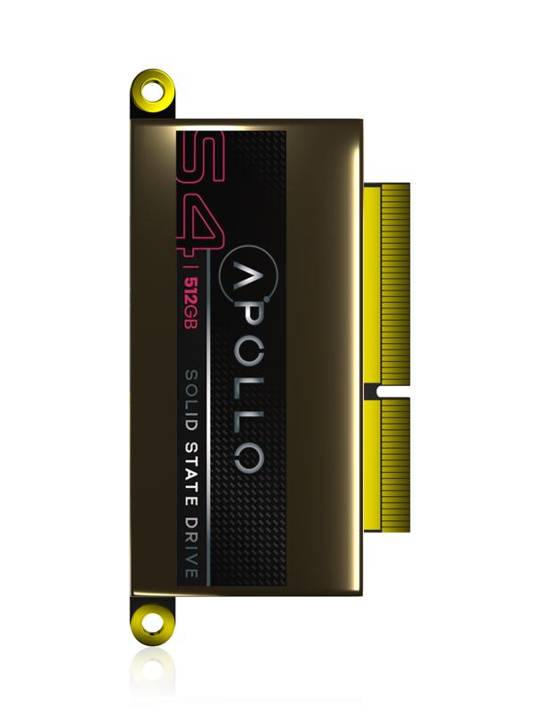 SSD Apollo S4 512GB NVMe PCIe Gen3x4 para MacBook Pro 13" Retina (A1708 / Late 2016 / Mid 2017)