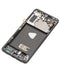 Pantalla USADA OLED con marco para Samsung Galaxy S21 Plus 5G (Negro Fantasma, Blemish Grado B)