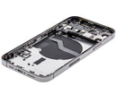 Tapa trasera para iPhone 12 Pro con componentes pequenos pre-instalados (Version EE.UU.) (Usada original grado C) (Grafito)