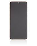 Pantalla OLED para Samsung Galaxy S21 Plus 5G con marco (Usada, grado B/C, Phantom Violet / Rosa / Dorado)