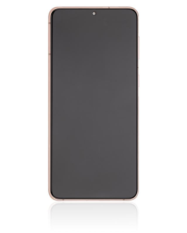 Pantalla OLED para Samsung Galaxy S21 Plus 5G con marco (Usada, grado B/C, Phantom Violet / Rosa / Dorado)