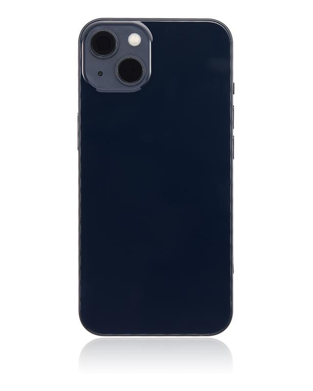 Tapa trasera para iPhone 13 con componentes pequeños pre-instalados (Versión EE.UU.) (Sin logo) (Negro Medianoche)