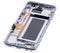 Pantalla OLED para Samsung Galaxy S8 con marco (Reacondicionada) (Gris / Violeta)