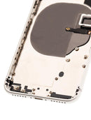 Tapa trasera con componentes pequeños pre-instalados para iPhone 8 (Usada original grado B) (Plata)
